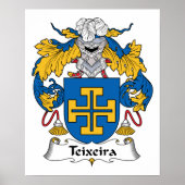 Teixeira Family Crest Poster (Voorkant)