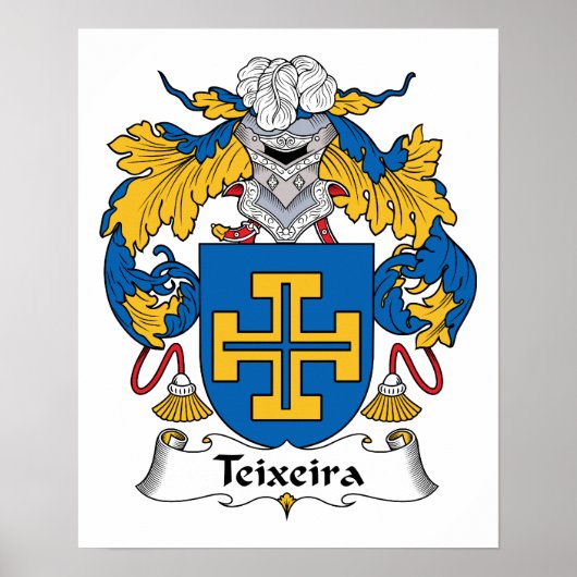 Teixeira Family Crest Poster (Voorkant)