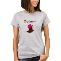 Tejana Shirt Roze pet met laarzen