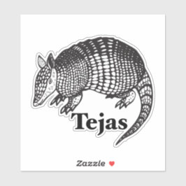 Tejas Armadillo Sticker