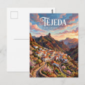 Tejeda dorp Spanje Briefkaart (Voorkant / Achterkant)