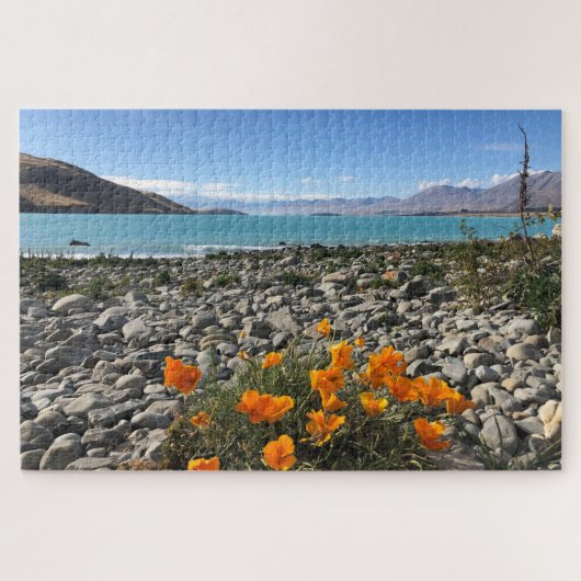 tekapo-bloemen meer legpuzzel (Horizontaal)