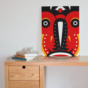 Teke Mask Canvas Afdruk