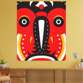 Teke Masker Canvas Afdruk (Insitu (Woonkamer))