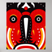 Teke Tribal Mask Poster (Voorkant)