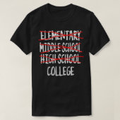 Teken 12e graad Afstuderen 2022 High School T-shirt (Design voorkant)