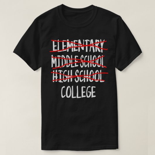 Teken 12e graad Afstuderen 2022 High School T-shirt (Design voorkant)