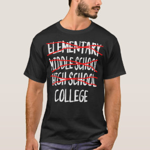 Teken 12e graad Afstuderen 2022 High School T-shirt