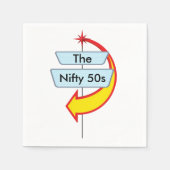 Teken 2 van 50-jarigen servetten (Voorkant)