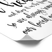 Teken 8 x 10 Teken voor je hartritmebruiloft Poster (Hoek)