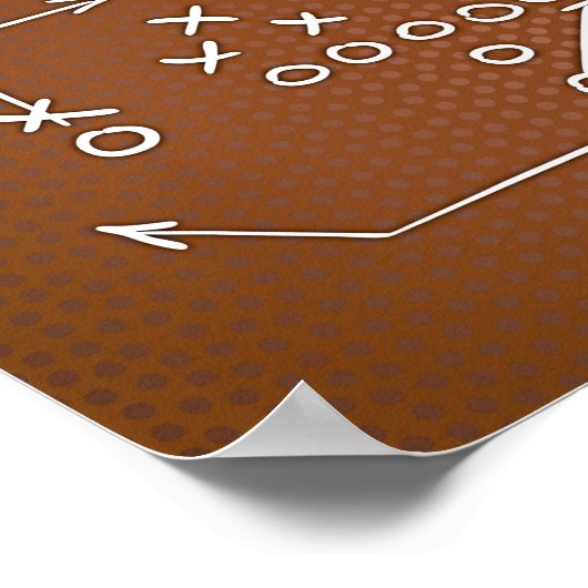 Teken afdrukken football Partij PLAYBOOK II Poster (Hoek)