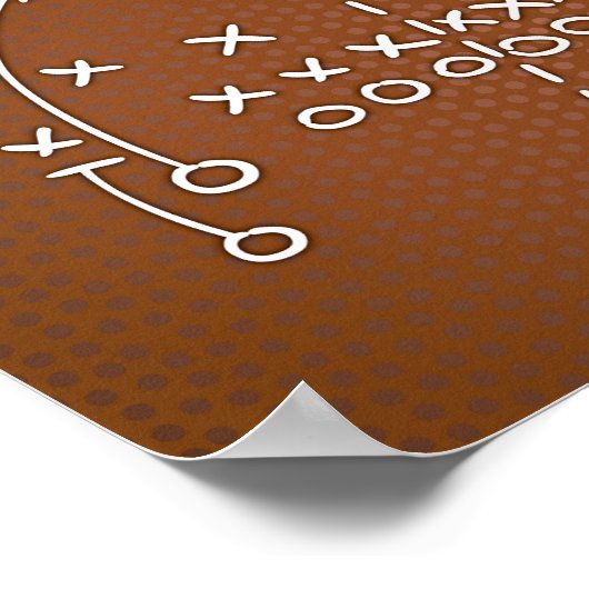 Teken afdrukken football Party PLAYBOOK IV Poster (Hoek)