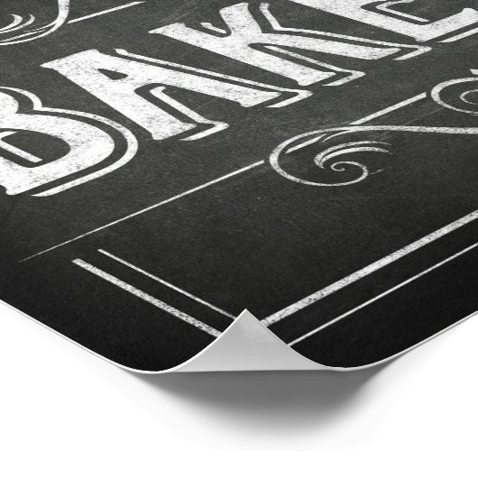 Teken afdrukken op alk Style BAKERY Poster (Hoek)