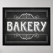 Teken afdrukken op alk Style BAKERY Poster (Voorkant)