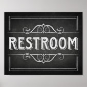 Teken afdrukken van alk Style RESTROOM Poster (Voorkant)