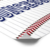 Teken afdrukken van CONCESSIES voor Baseball Party Poster (Hoek)
