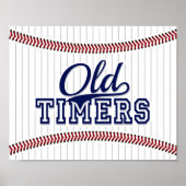 Teken afdrukken van de OUDE TIMERS van de Baseball Poster (Voorkant)