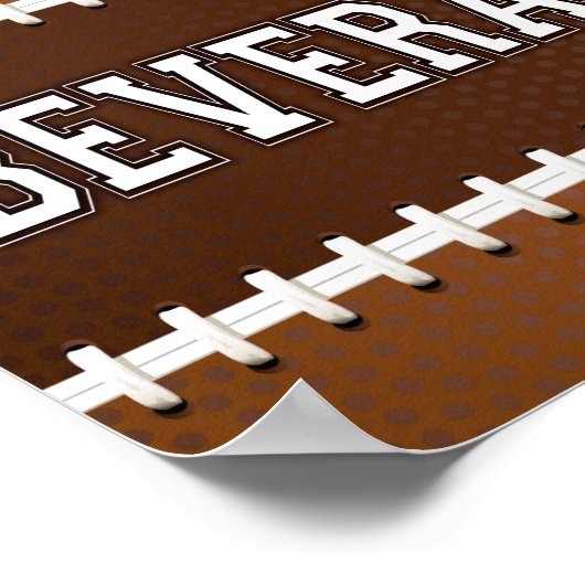 Teken afdrukken van football Party-BEVERAGES Poster (Hoek)