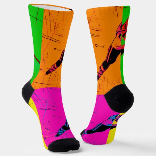 Teken afhandelen - Hockey-spelers Sokken (Gebogen)