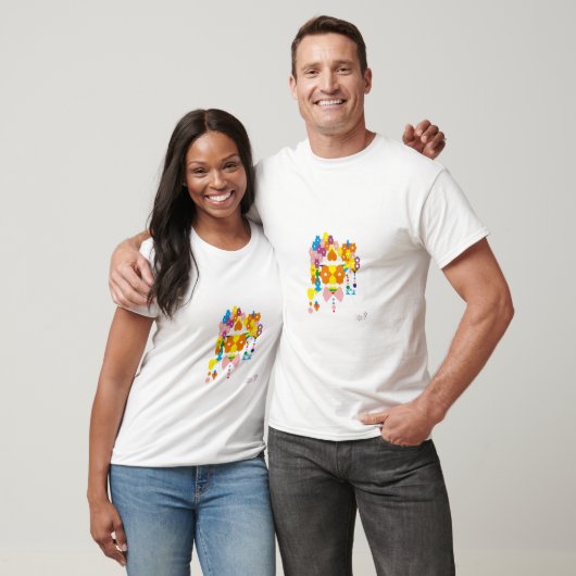 Teken Afrika T-shirt (Unisex)