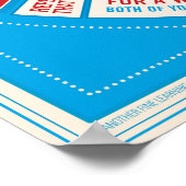 Teken als het poster van het Kijken van de Niemand (Hoek)