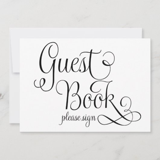 Teken alstublieft het trouwbord, kaart (Voorkant)