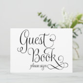 Teken alstublieft het trouwbord, kaart (Staand voorkant)