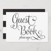 Teken alstublieft het trouwbord, kaart (Voorkant / Achterkant)