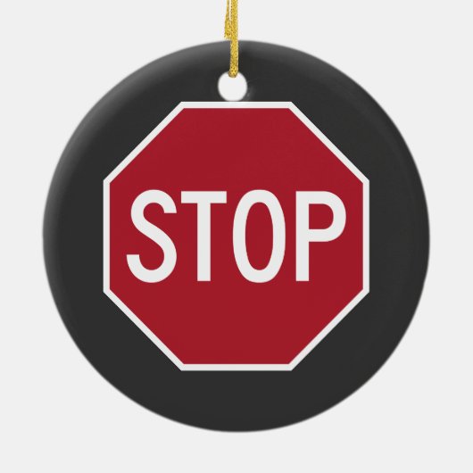 Teken annuleren keramisch ornament (Achterkant)