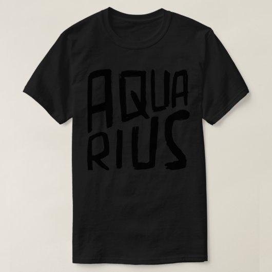 Teken Aquarius Zodiac Sign T-shirt (Design voorkant)