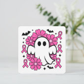 Teken-bewustzijn Geest met Roze Bloemen Kaart (Staand voorkant)