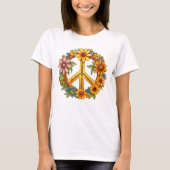 Teken bloei harmonie t-shirt (Voorkant)