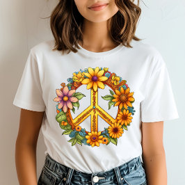 Teken bloei harmonie t-shirt