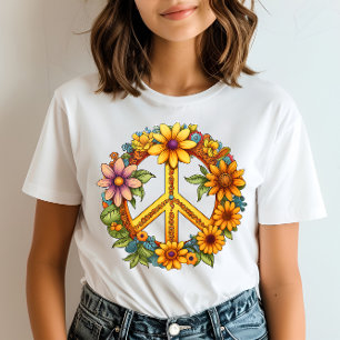 Teken bloei harmonie t-shirt