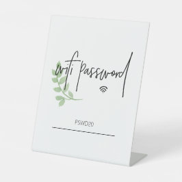 Teken boven bij WiFi-wachtwoord Reclamebord Met Voetstuk