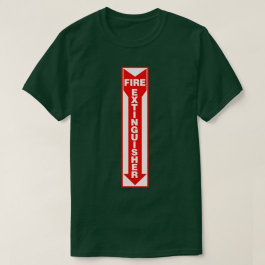Teken brandblusser t-shirt (Design voorkant)