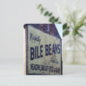 Teken Briefkaart oude geverfde staven (Staand voorkant)