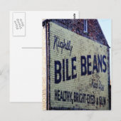 Teken Briefkaart oude geverfde staven (Voorkant / Achterkant)