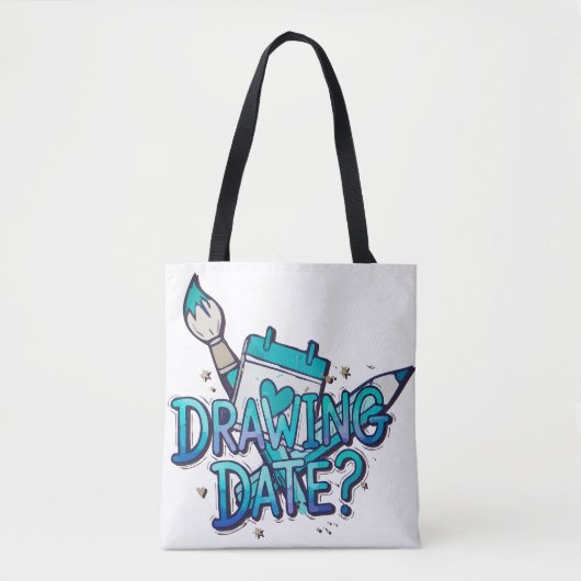 Teken datum tote bag (Voorkant)