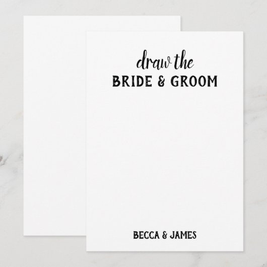 Teken de bruiloft kleurstof kit van het Happy Coup Kaart (Voorkant / Achterkant)