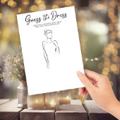 Teken de Dress Vrijgezellenfeest Party Game Kaart