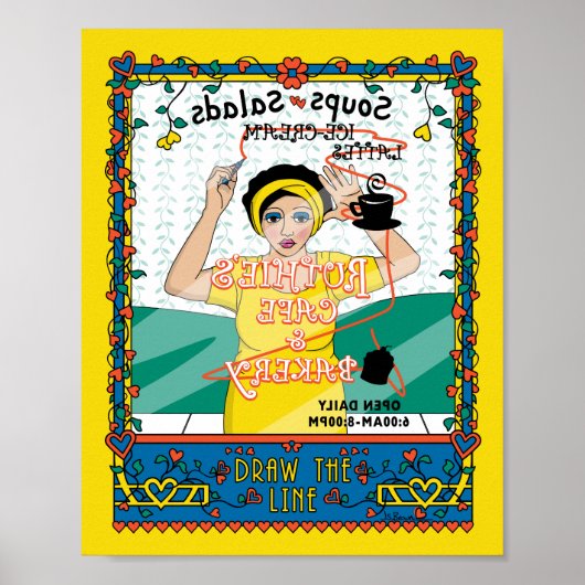 Teken de lijn_B_8x10 Poster (Voorkant)