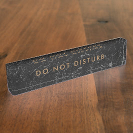 Teken de zwarte goudhandel niet af naambordje