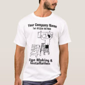 Teken die & Installatie Grafische Vertoningen make T-shirt (Voorkant)