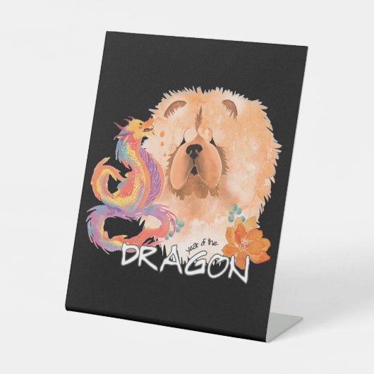 TEKEN DRAGON-TALEZ RECLAMEBORD MET VOETSTUK (Voorkant)