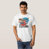 Teken Eagle Mannen Value T-shirt voor truckers (Voorkant volledig)
