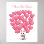 Teken een ballon, Gastenboek Poster, Gastenboek Poster (Voorkant)