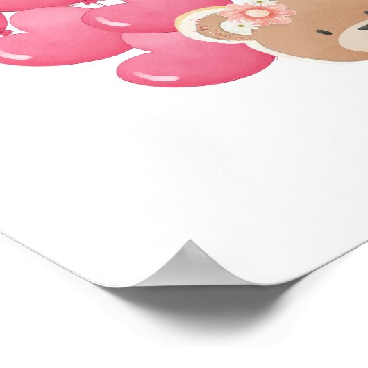 Teken een ballon, Gastenboek Poster, Gastenboek Poster (Hoek)