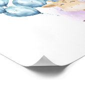 Teken een ballon, Gastenboek Poster, Gastenboek Poster (Hoek)