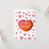 Teken een lief hart snoepje voor mijn Valentijn Kaart (Voorkant / Achterkant in situ)